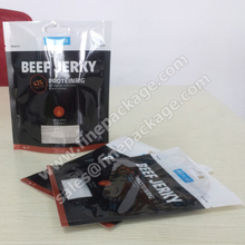  Original Printed ziplock beef jerky and biltong bags with Euro slot and tear notch