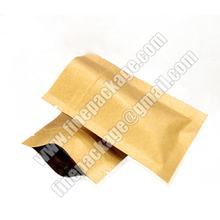 kraft paper mylar bags with ziplock, kraft paper ziplock bags for food, resealable zipper kraft paper food packaging bags