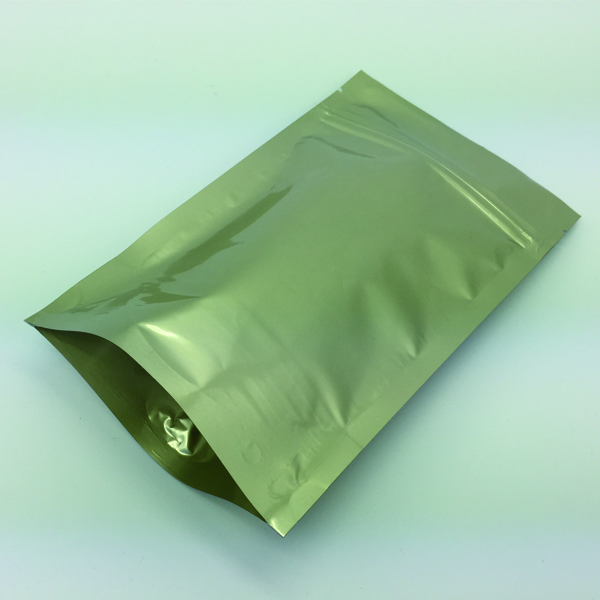 customed designed Golden printed aluminium foil zipper packaging bags