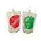 beverage packaging bags with spout, plastic liquid milk spout bags, energy drink juice packaging material 