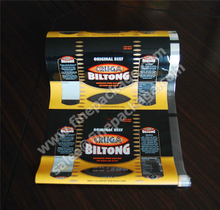 high barrier beef jerky and biltong packaging rollstock film 