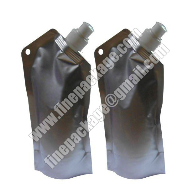 aluminium foiled stand up spout pouch, wine bag with spout, fruit juice drink pouches manufacturers