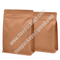 food grade block bottom kraft paper pouch, square bottom paper bag